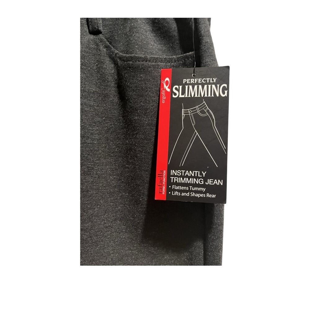 Rafaella jeans women size 8p dark gray ergofit slimming trimming new with tags - Picture 6 of 7